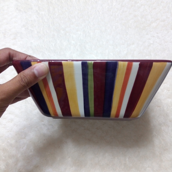 Pampered Chef Stripes Simple Additions Serving Dis - Picture 2 of 5